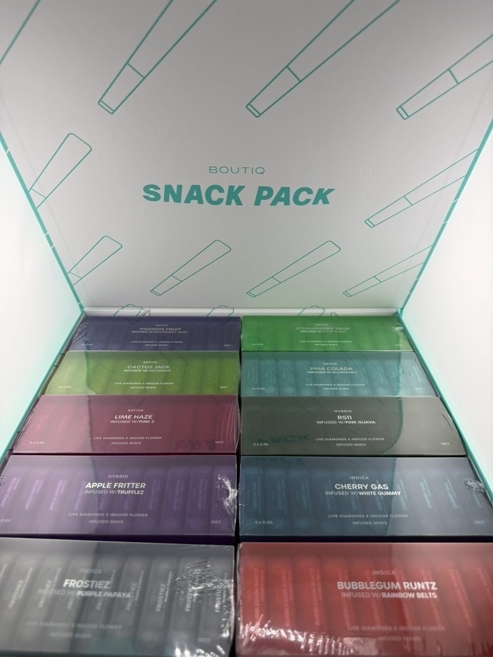 boutiq snack pack pre rolls