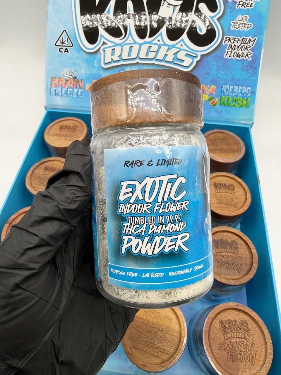 kaws rocks snowcap edition