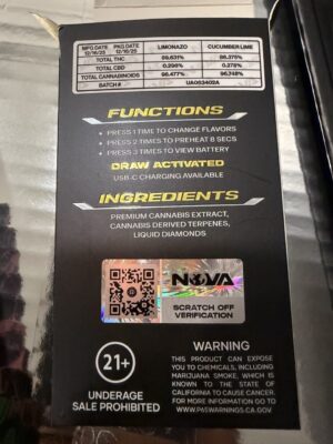nova 2g disposable