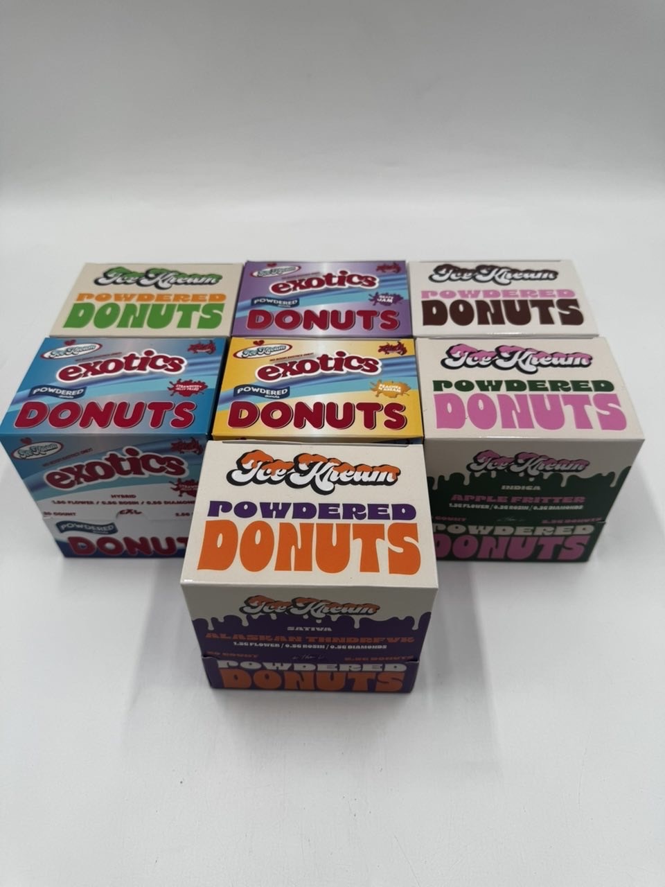 ice kream powdered donuts